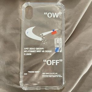 ‘off white’ clear iphone case